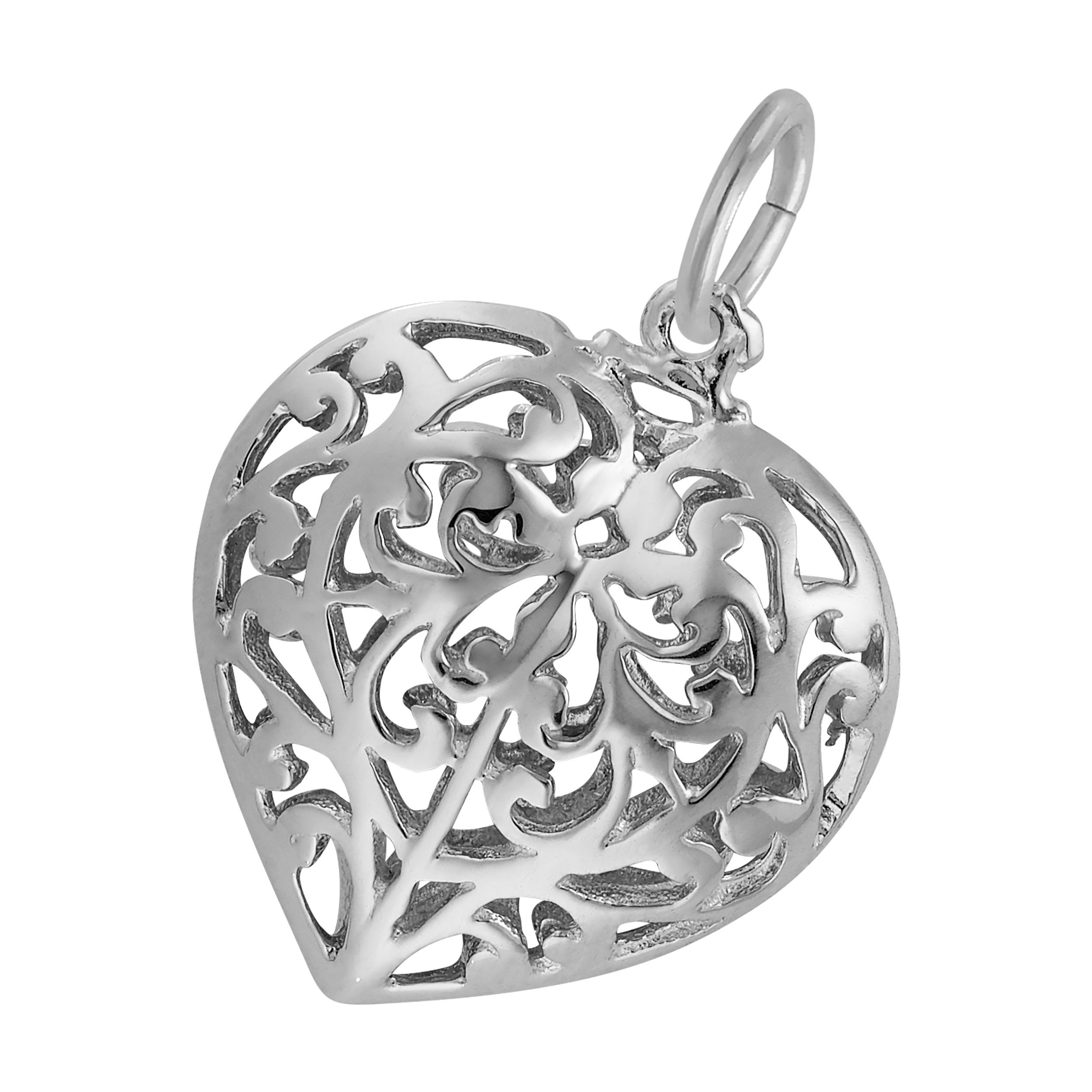 Filigree Heart Charm - Image 2