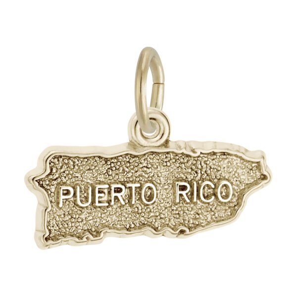Puerto Rico Map Charm