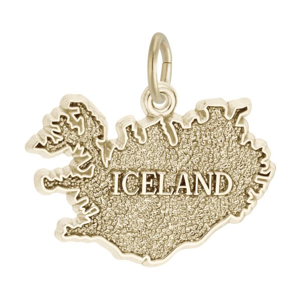Iceland Map Charm