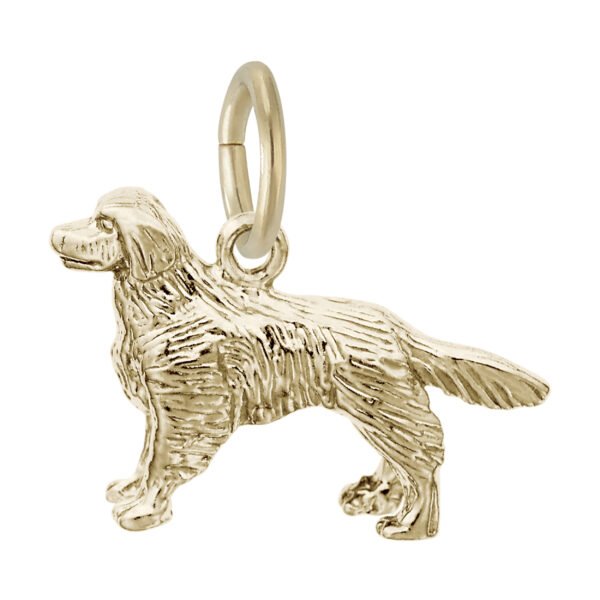 Small Golden Retriever Dog Charm