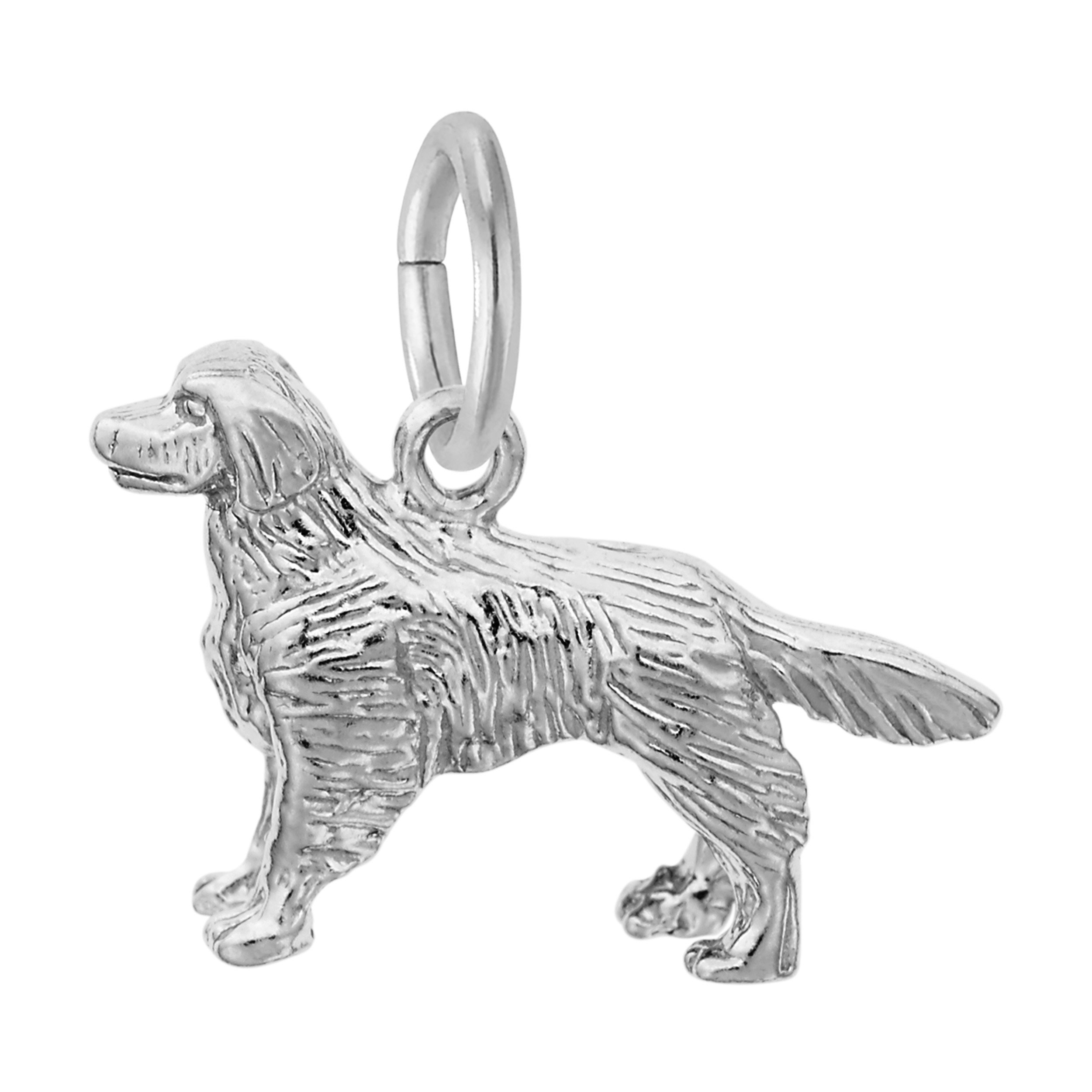 Small Golden Retriever Dog Charm
