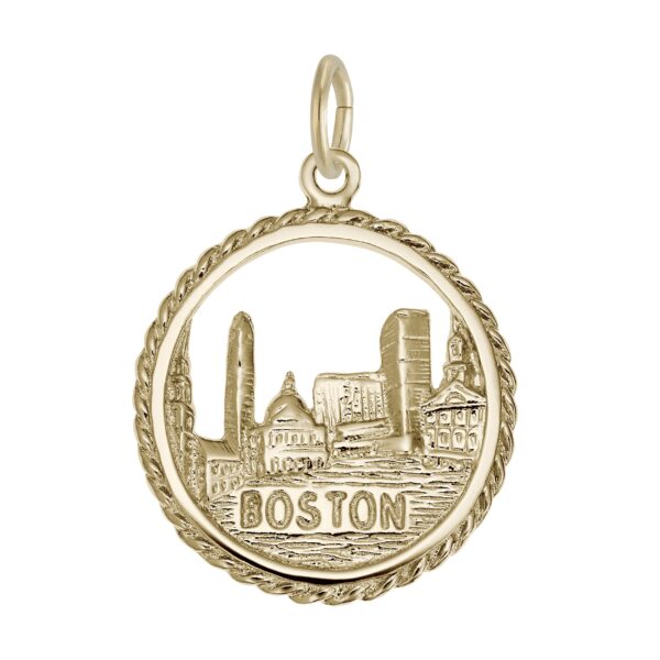 Boston Skyline Charm