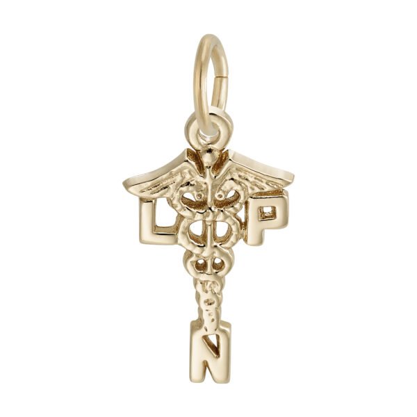 Licensed Practical Nurse Caduceus Charm