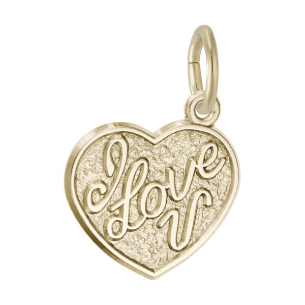 I Love You Heart Charm