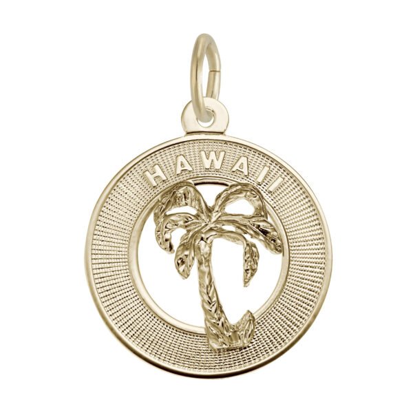 Hawaii Palm Tree Ring Charm