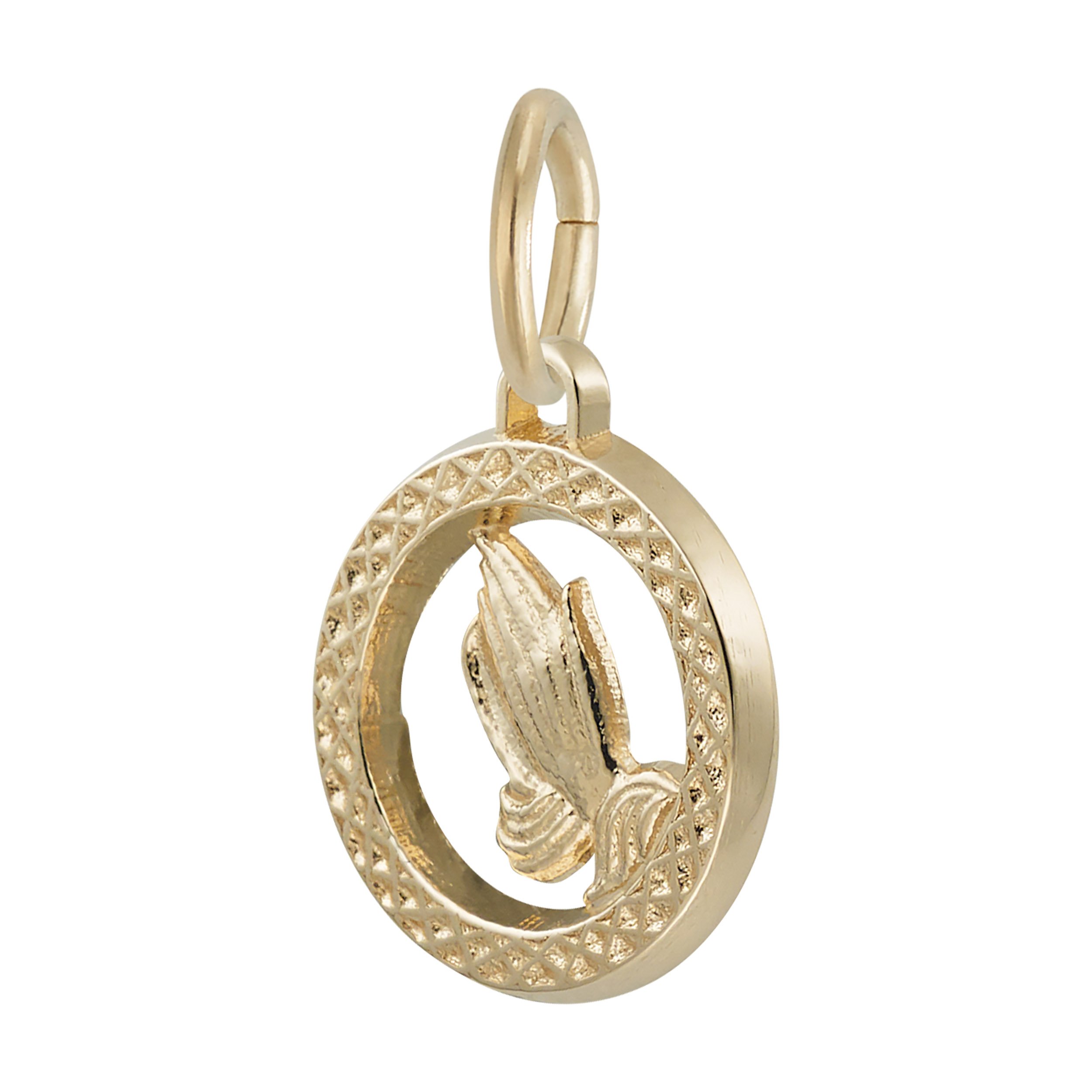 Small Praying Hands Open Disc Charm - Image 5