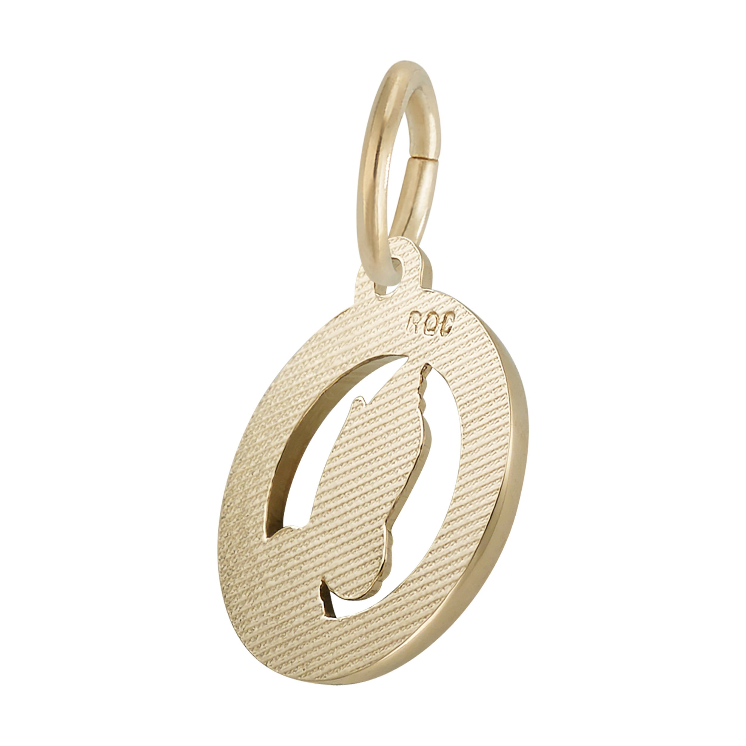 Small Praying Hands Open Disc Charm - Image 3