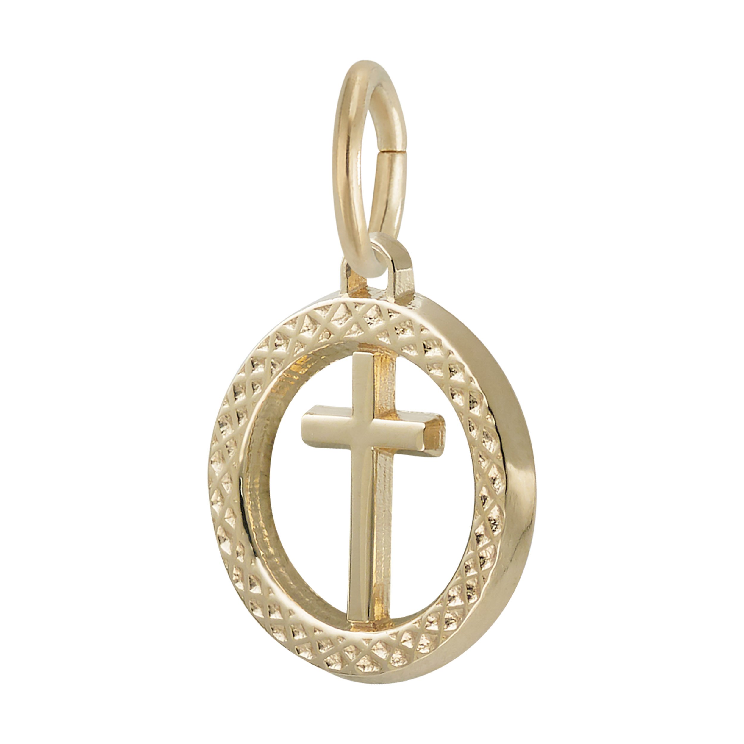 Small Cross in Ring Charm - Image 5