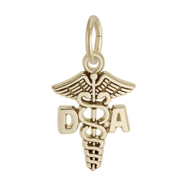 Dental Assistant Caduceus Charm