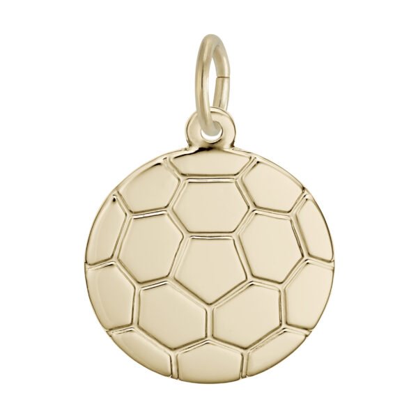 Flat Soccer Ball Charm