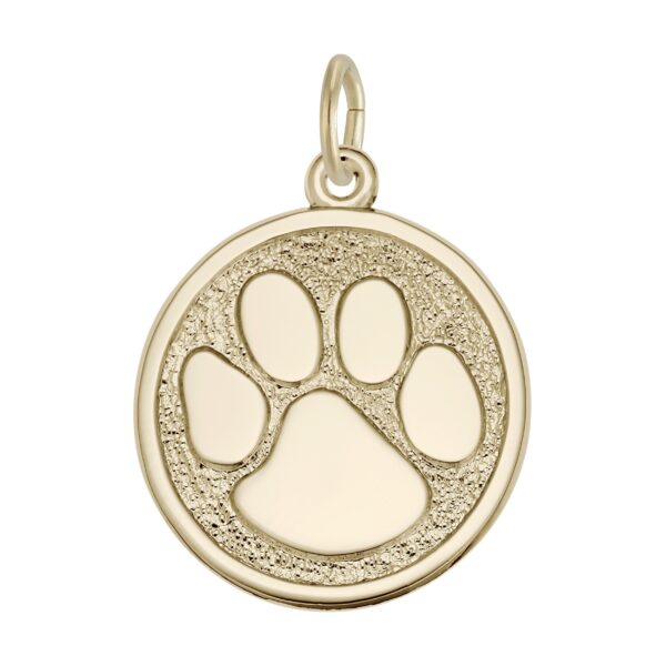 Large Paw Print Charm