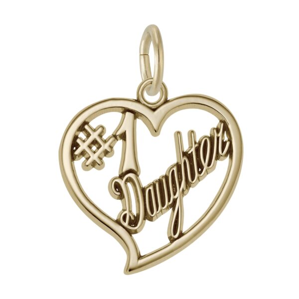 Number One Daughter Charm
