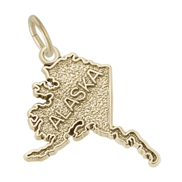 Alaska Map Charm