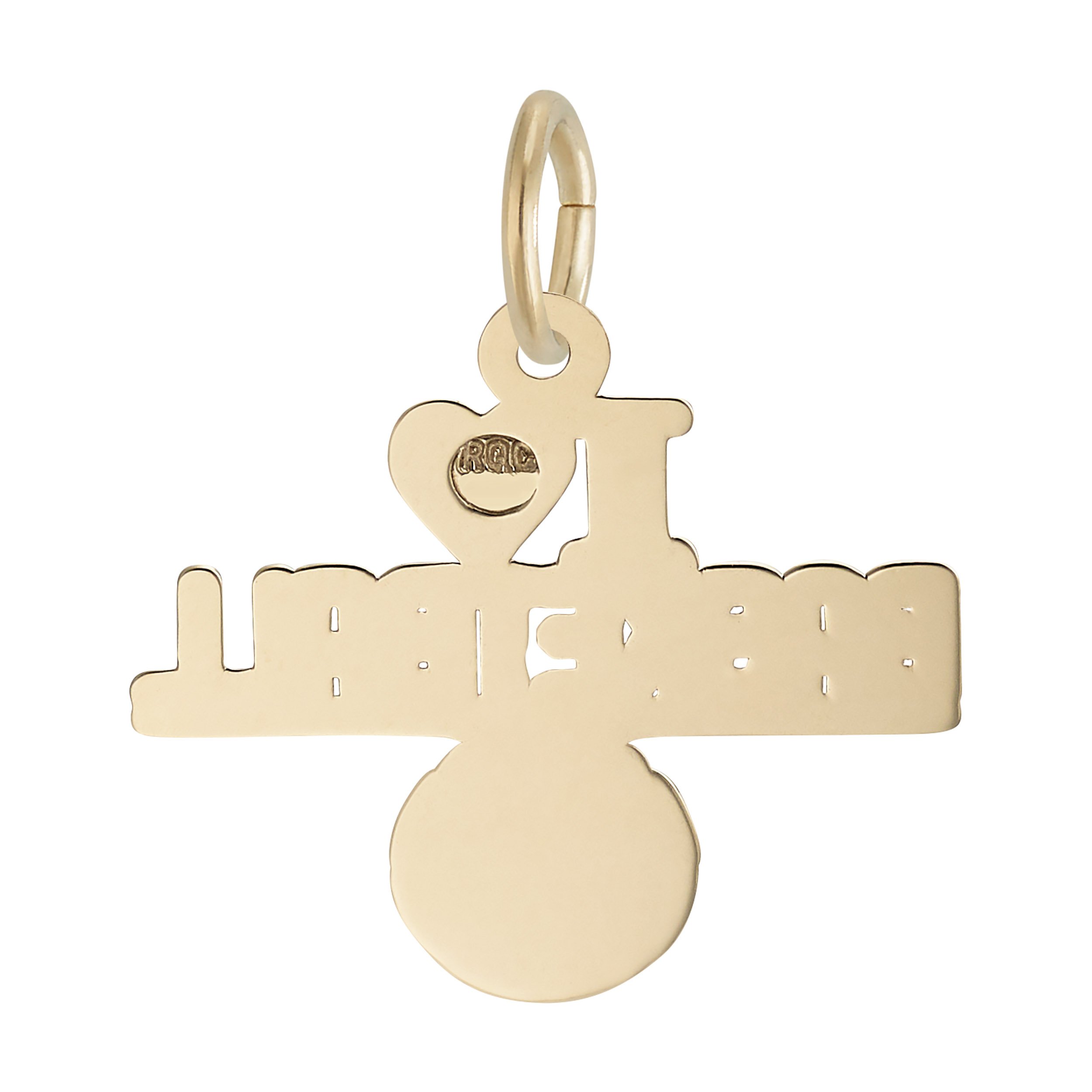 I Love Basketball Charm - Image 3