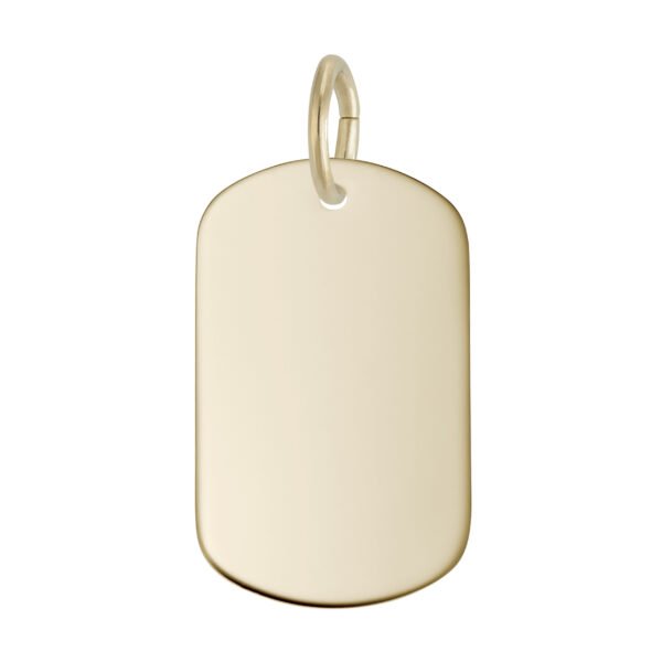 Small Dog Tag Charm