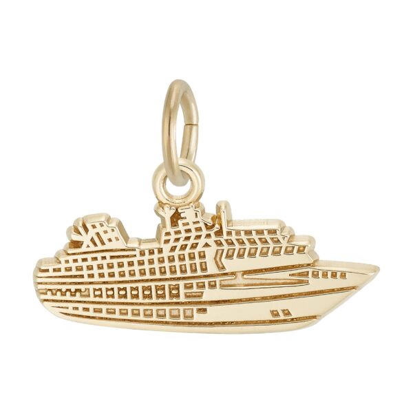 Flat Cruise Ship Charm