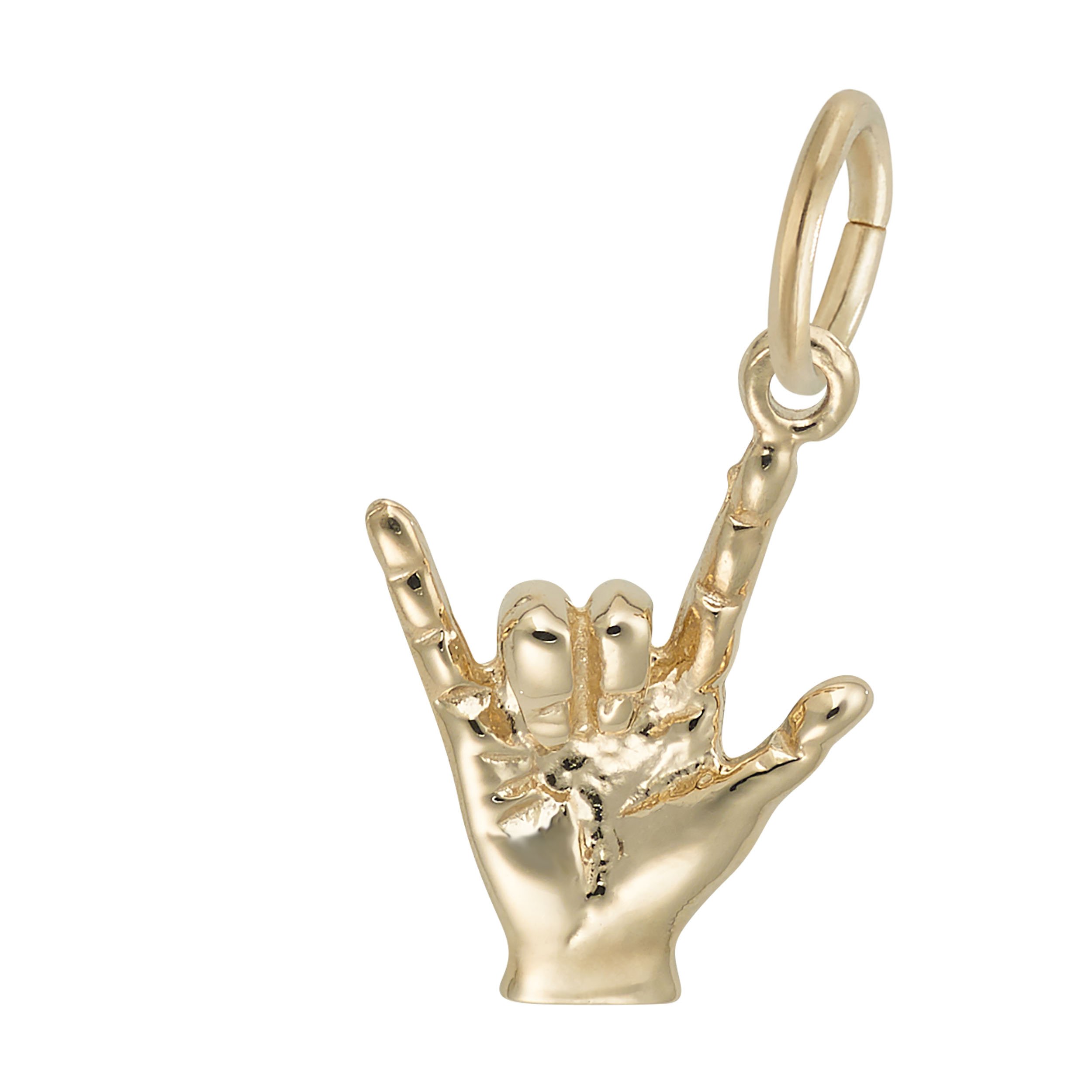 I Love You Hand Sign Charm - Image 1
