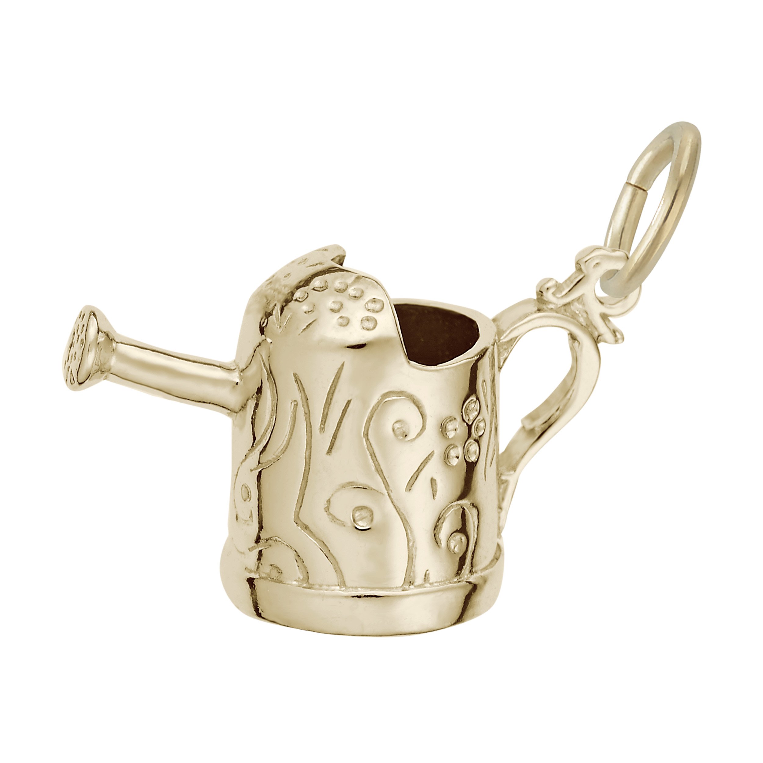Watering Can with Swirl Decor Charm - Image 1