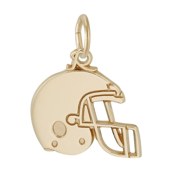 Flat Football Helmet Charm