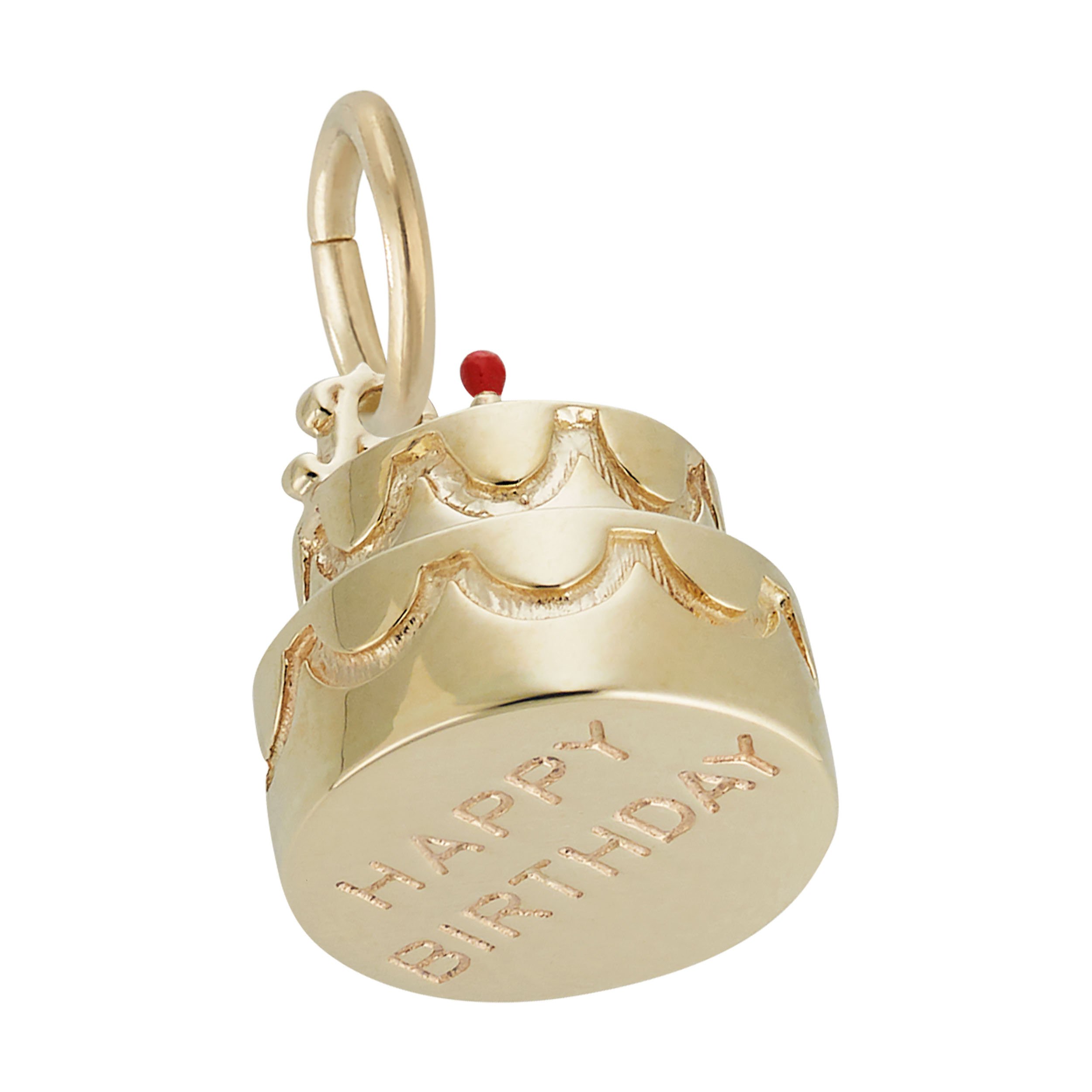 Two-Tier Birthday Cake with Candle Charm - Image 2