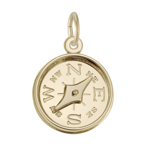 Compass with Needle Charm