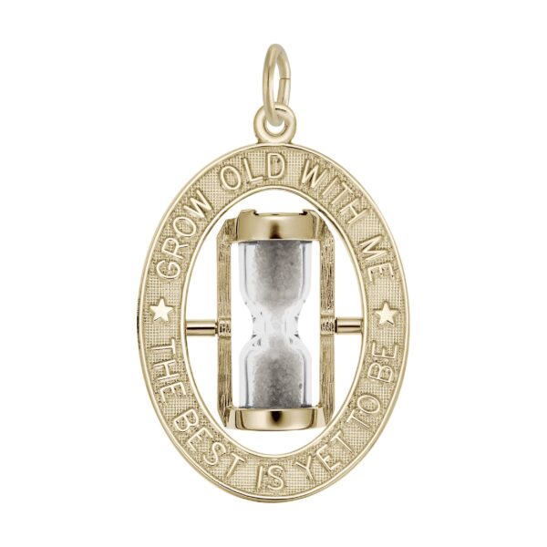 The Best is Yet to Be Hourglass Charm