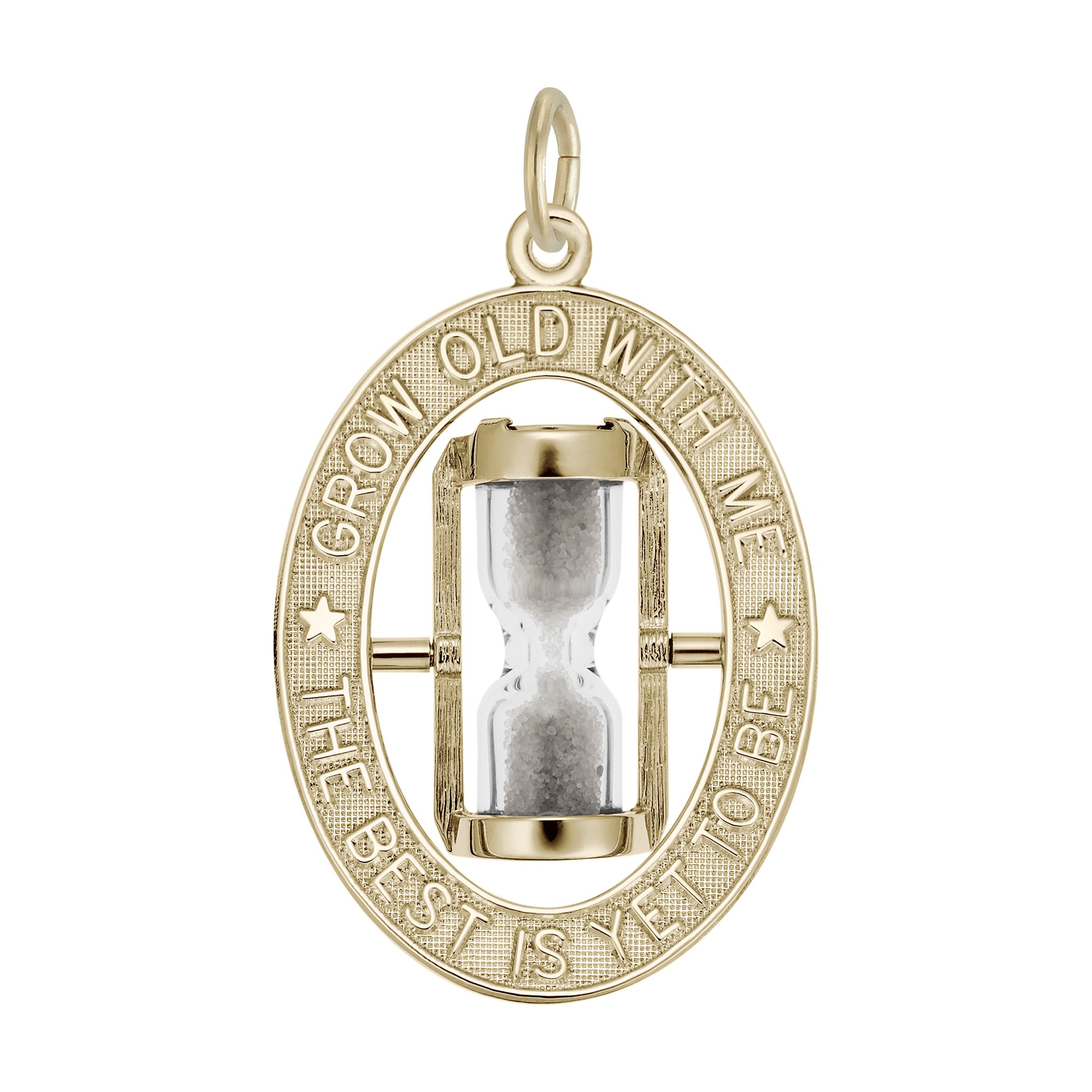 The Best is Yet to Be Hourglass Charm - Image 1