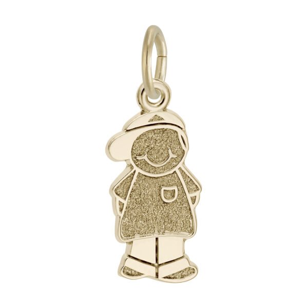 Boy with Baseball Cap Charm