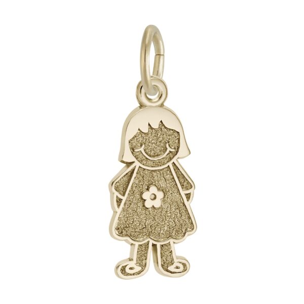Girl with Flower Dress Charm