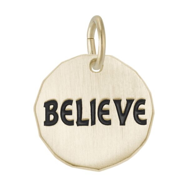 Believe Tag Charm