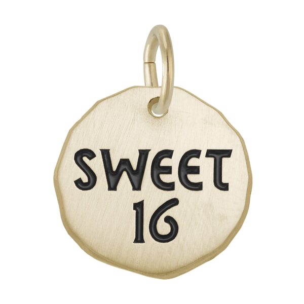 Sweet Sixteen Tag Charm