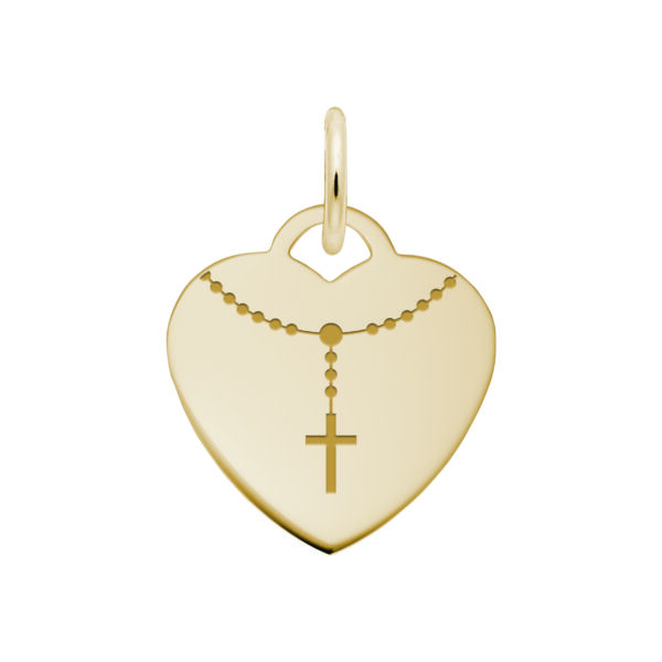 Rosary Heart Charm