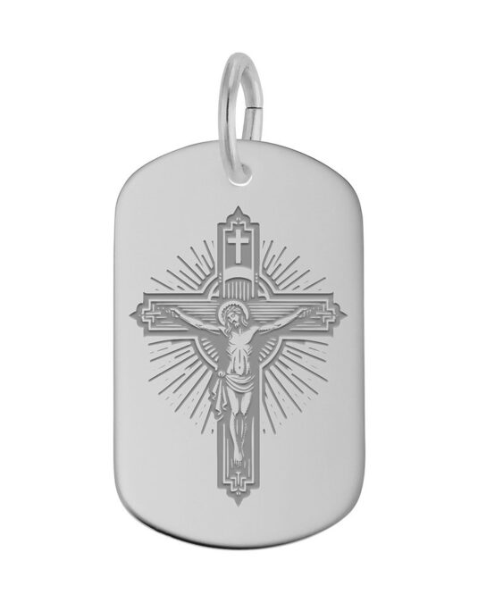 Engraved Crucifix Charm