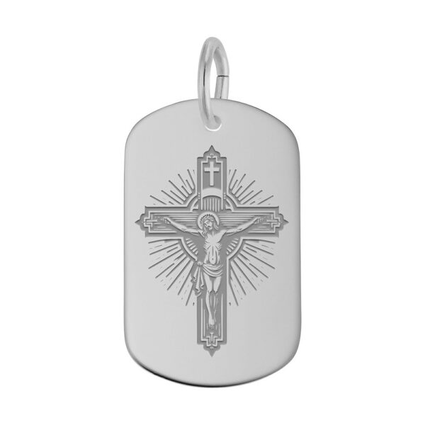 Engraved Crucifix Charm