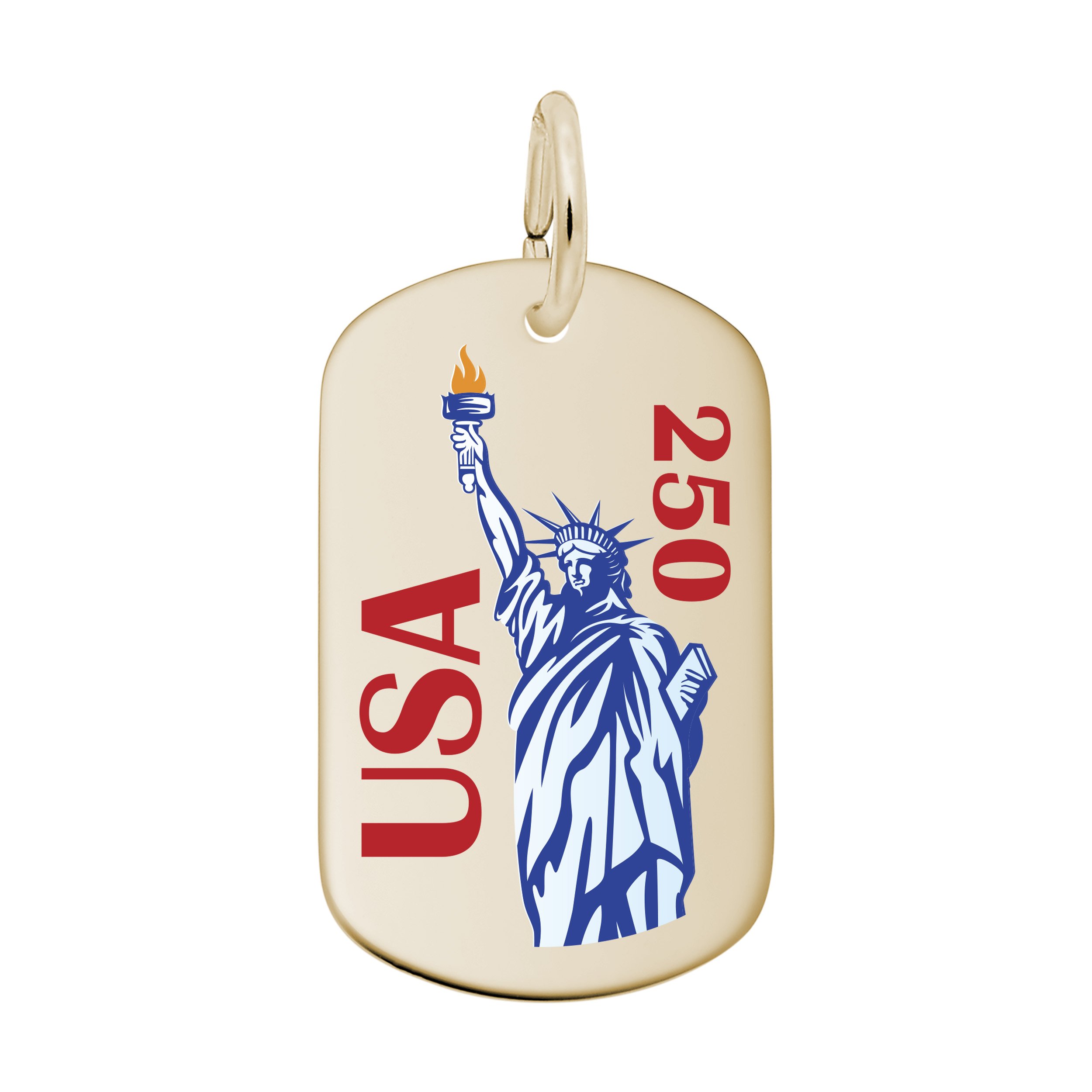 Painted USA 250 - Statue of Liberty Charm - Image 1