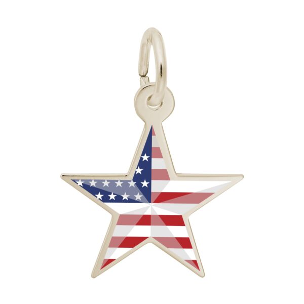 Painted USA 250 - Stars & Stripes Star Charm