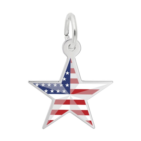 Painted USA 250 - Stars & Stripes Star Charm