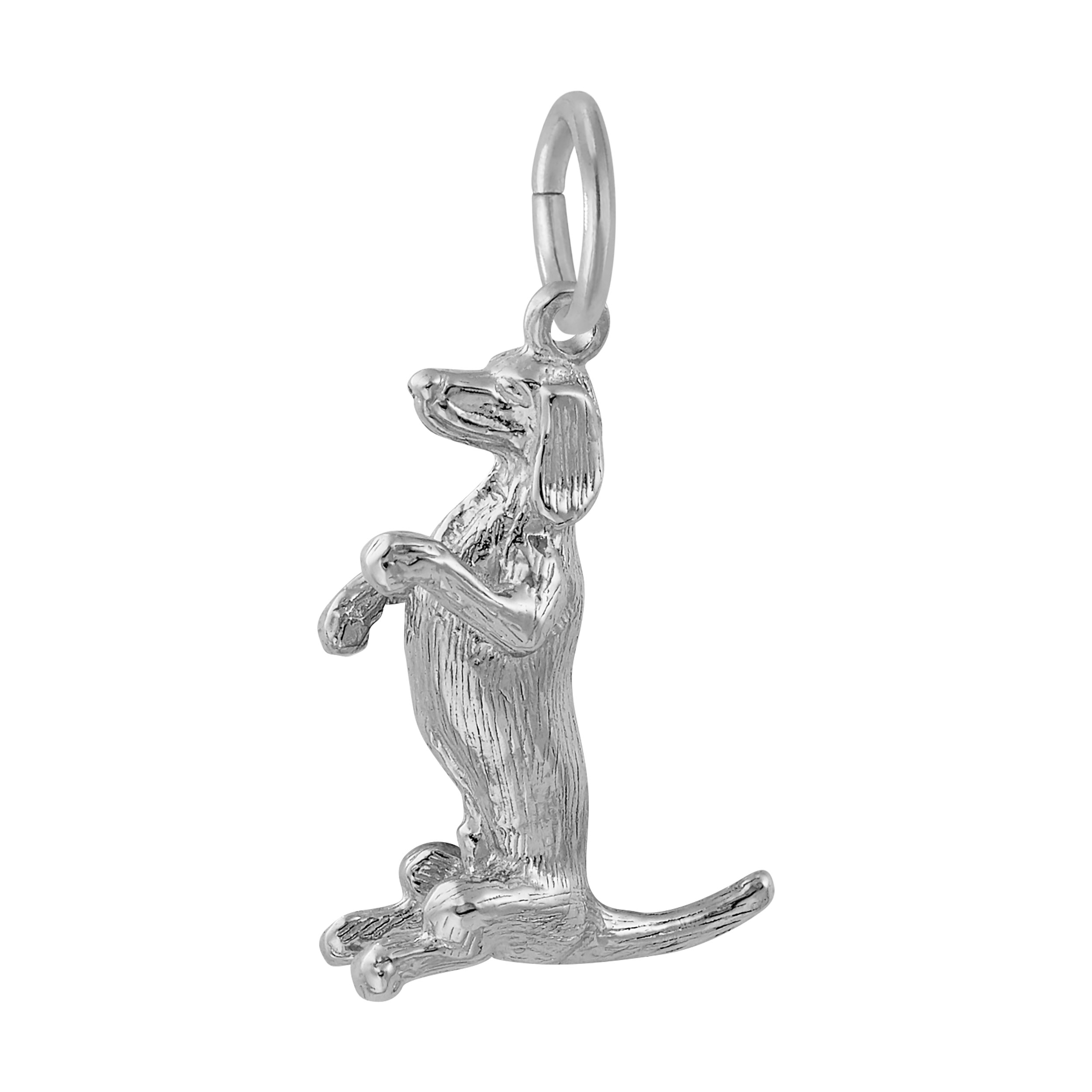 Sitting Dachshund Dog Charm - Image 2