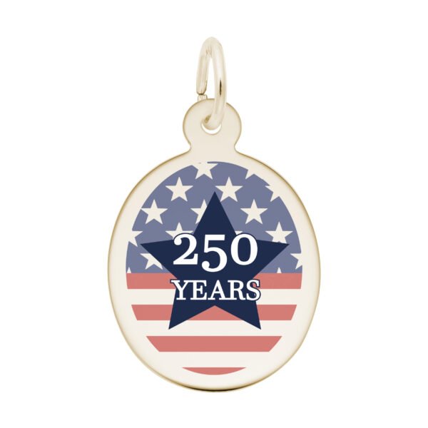 USA 250 - Stars & Stripes Oval Charm