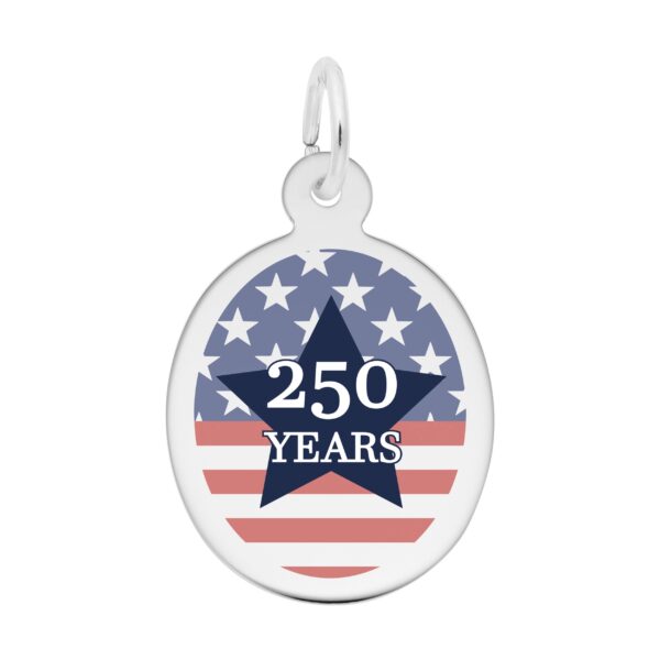 USA 250 - Stars & Stripes Oval Charm