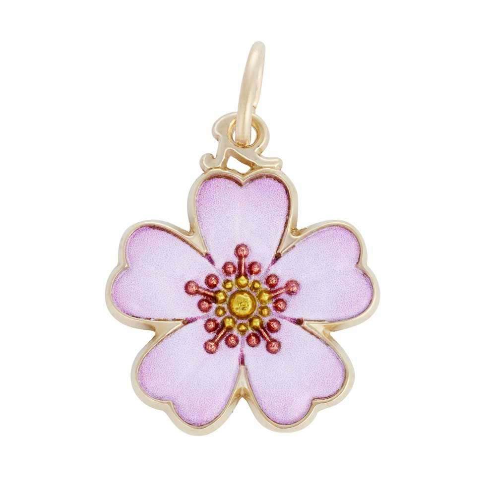 Painted Cherry Blossom Charm - Image 1