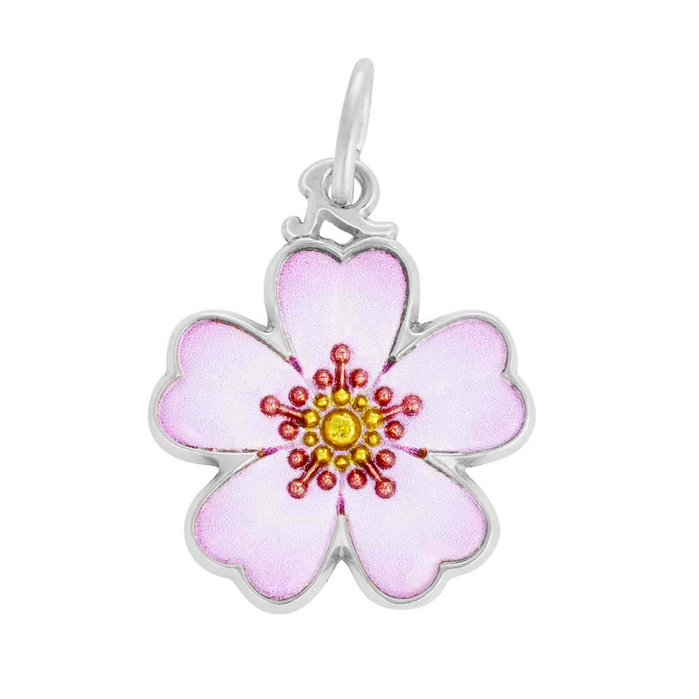 Painted Cherry Blossom Charm