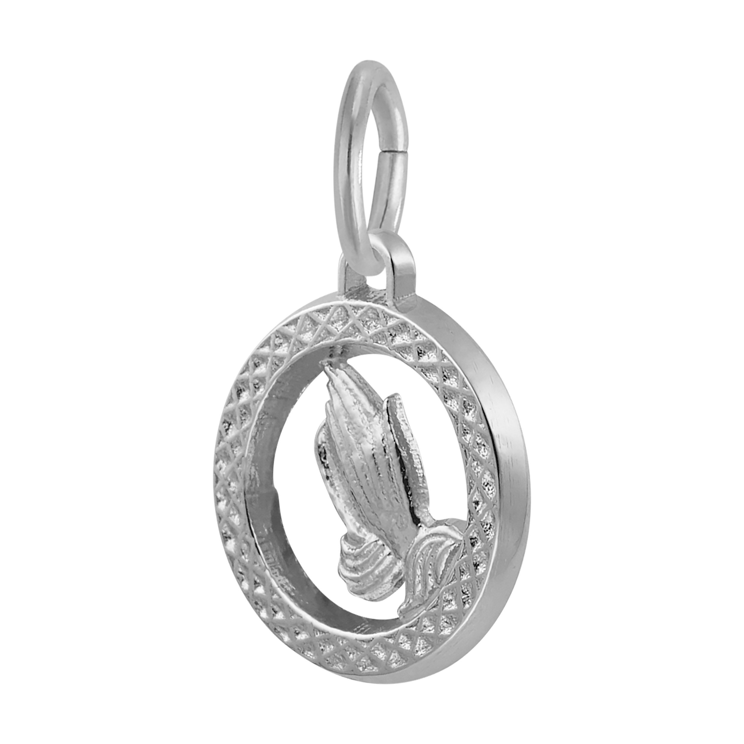 Small Praying Hands Open Disc Charm - Image 4