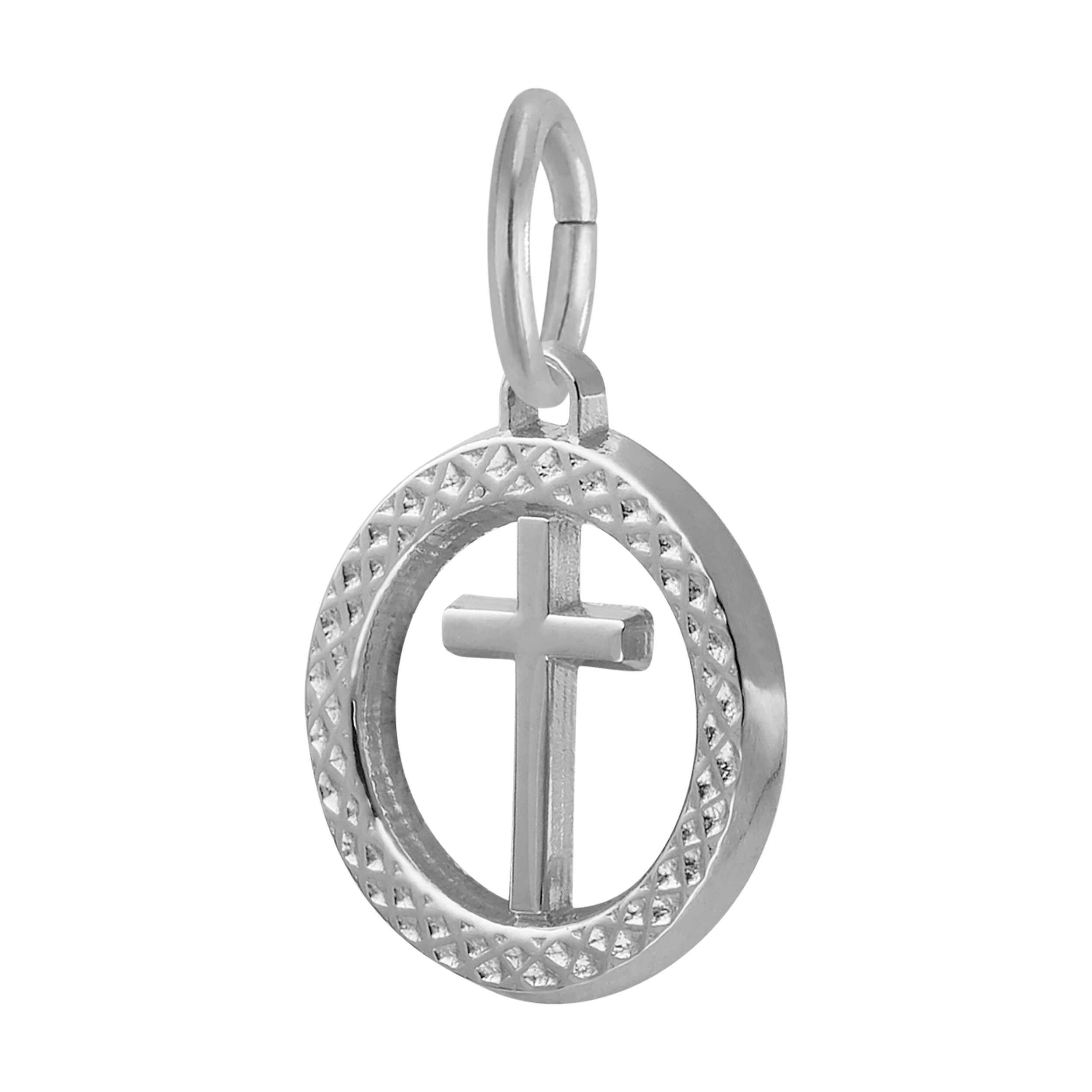 Small Cross in Ring Charm - Image 4
