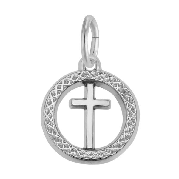 Small Cross in Ring Charm
