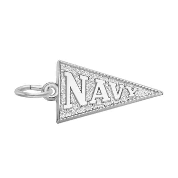 Navy Pennant Flag Charm