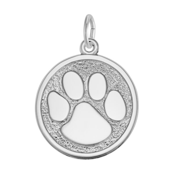 Large Paw Print Charm