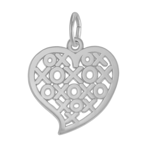 Hugs & Kisses Heart Charm