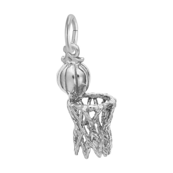 Basketball Hoop & Net Charm
