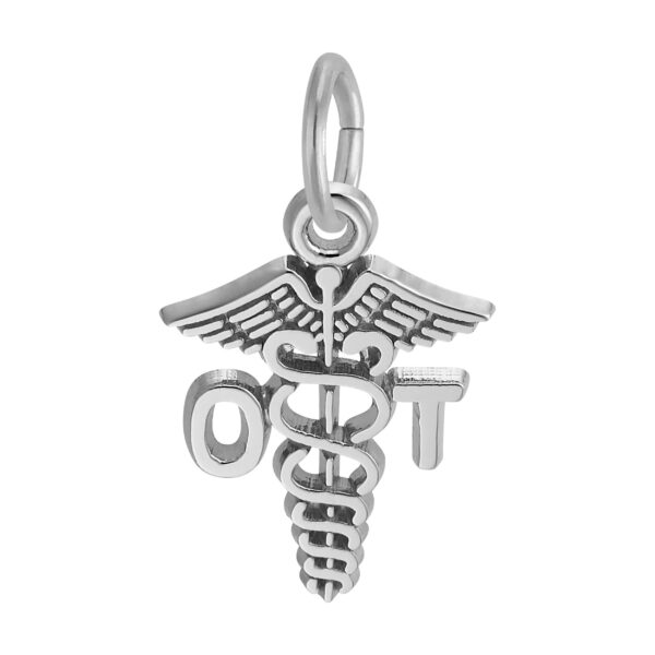 Occupational Therapist Caduceus Charm